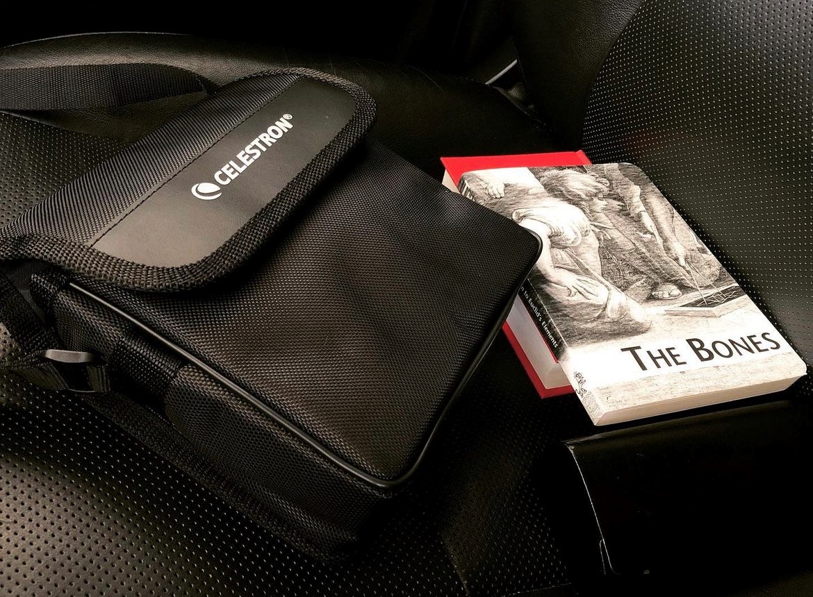 Binocular Case and Books Binocular Case and Books